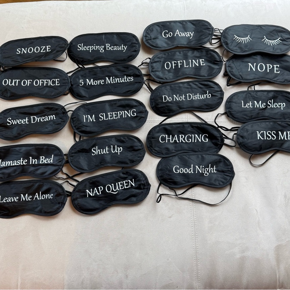 19 Black Sleep Eye Mask